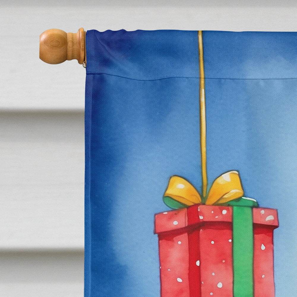 Saluki Christmas Reindeer House Flag