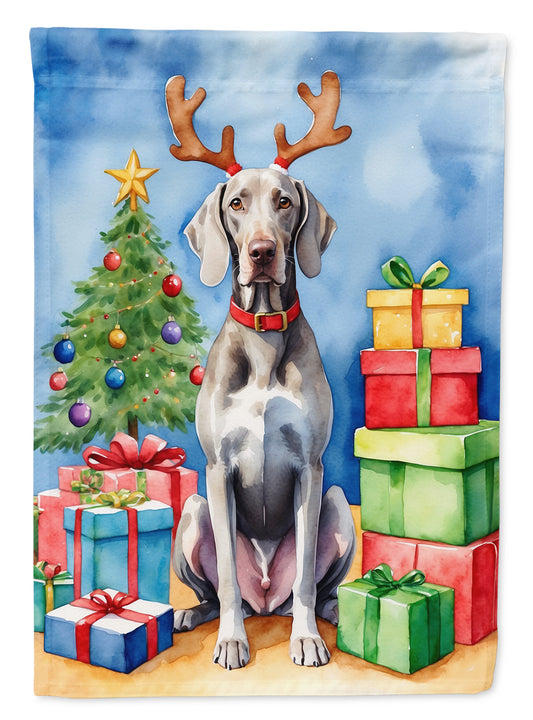 Buy this Weimaraner Christmas Reindeer House Flag