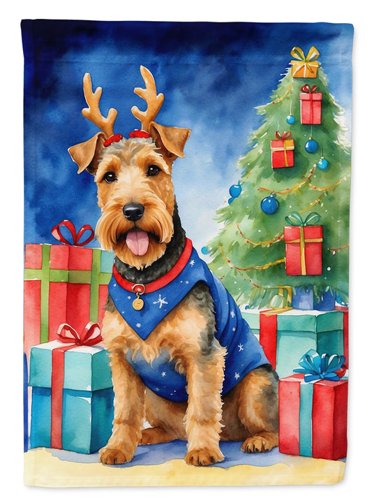 Buy this Welsh Terrier Christmas Reindeer House Flag