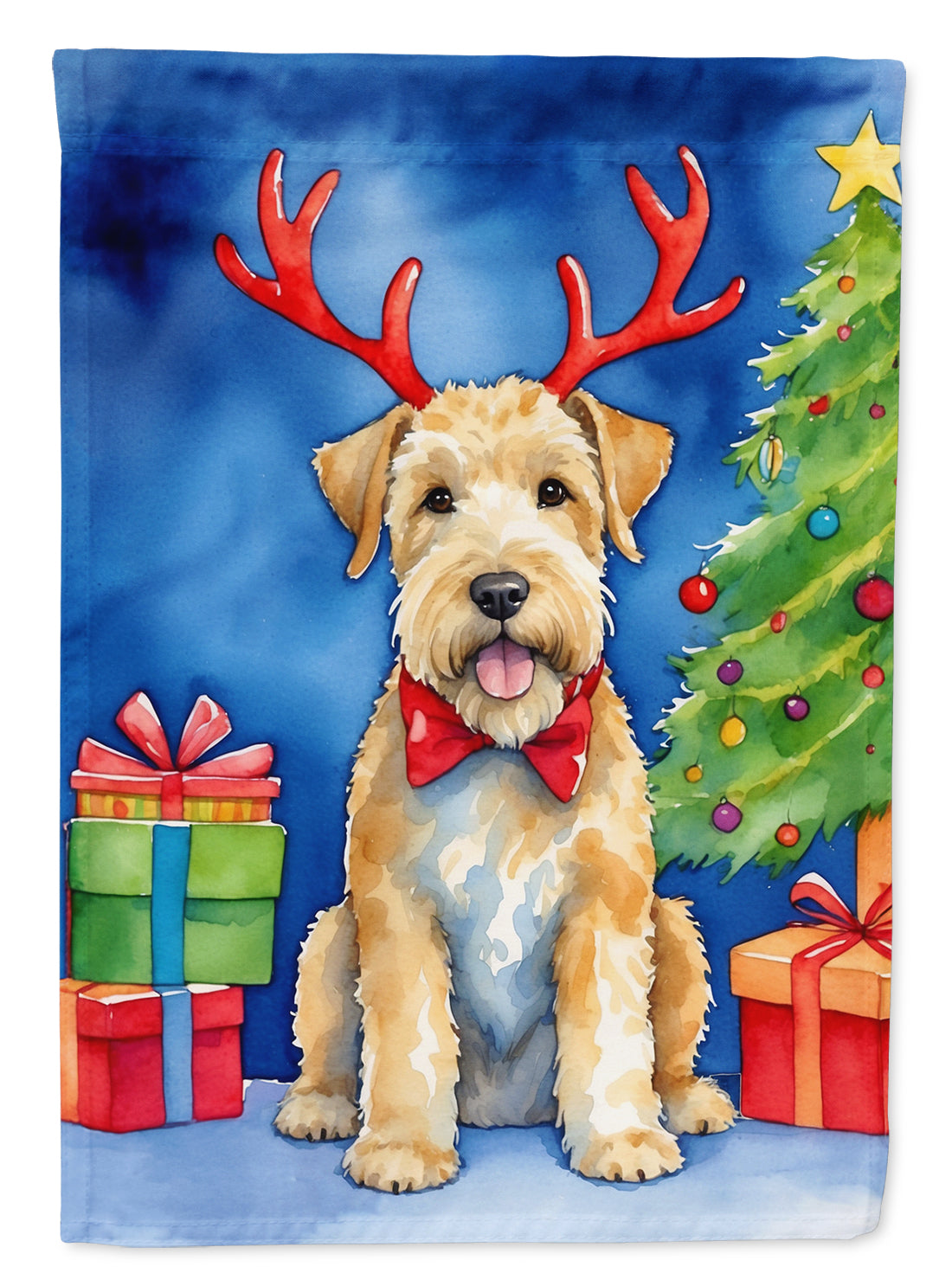 Buy this Wheaten Terrier Christmas Reindeer House Flag