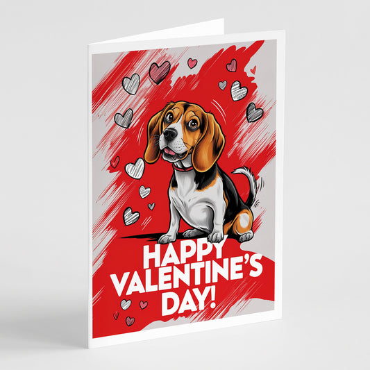 Buy this Beagle Happy Valentine's Day Greeting Cards Pack of 8