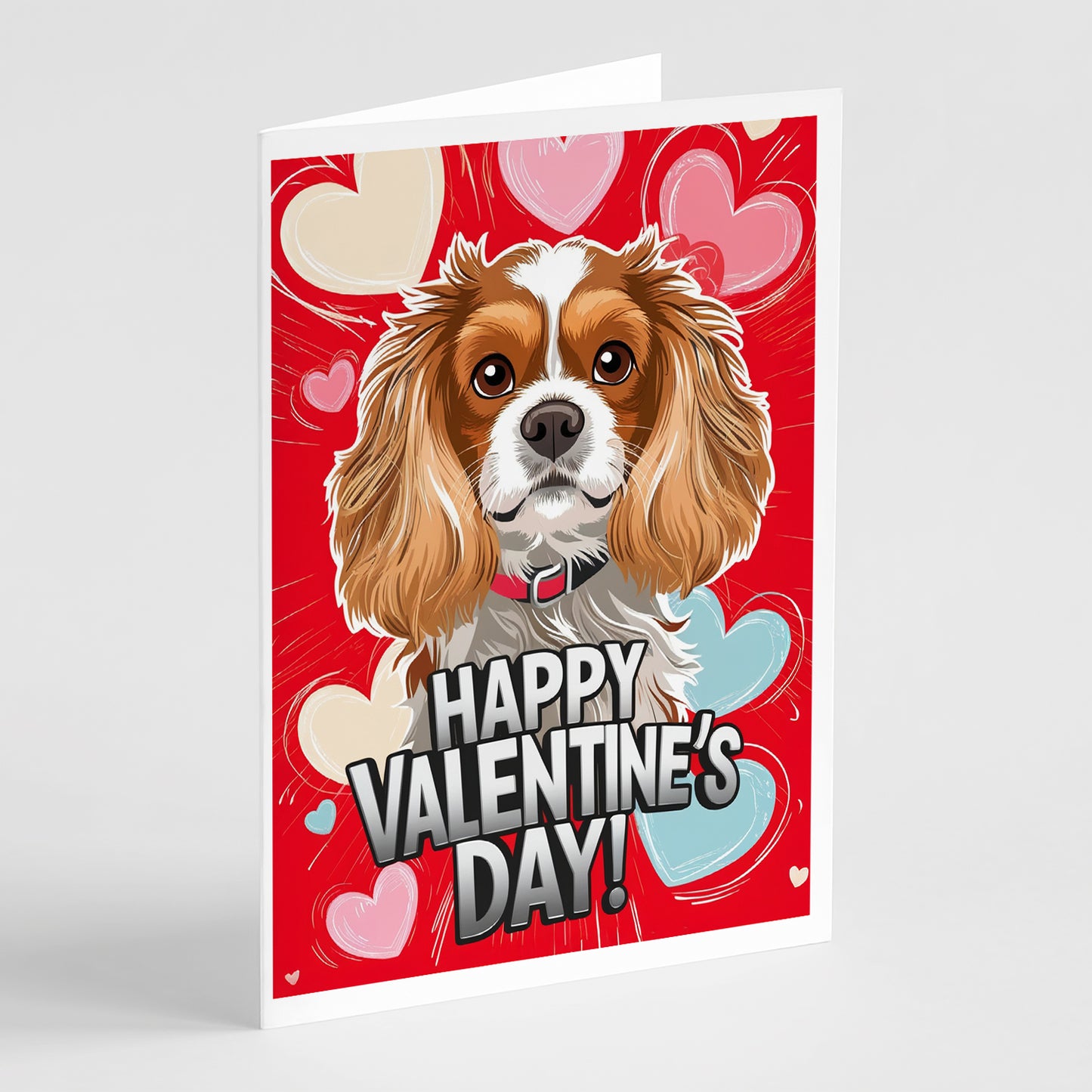 Buy this Cavalier Spaniel Happy Valentine's Day Greeting Cards Pack of 8