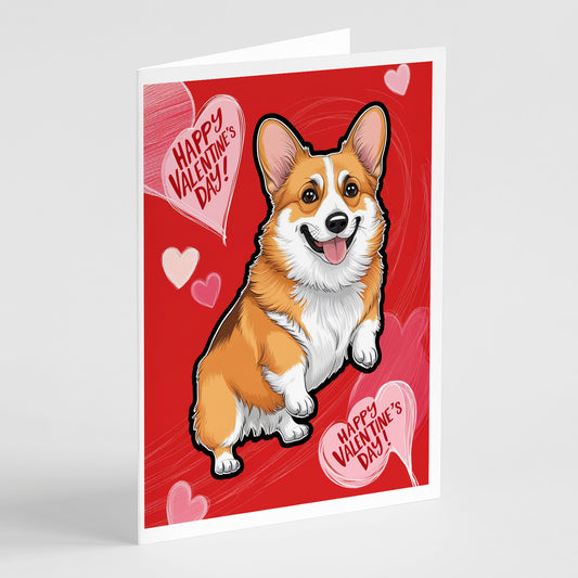 Buy this Corgi Happy Valentine's Day Greeting Cards Pack of 8