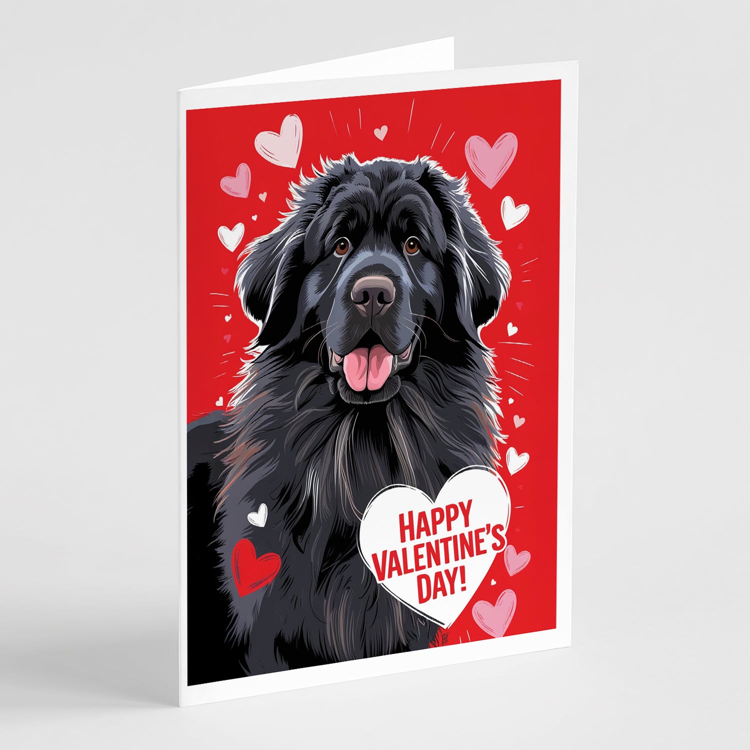 Buy this Newfoundland Happy Valentine's Day Greeting Cards Pack of 8