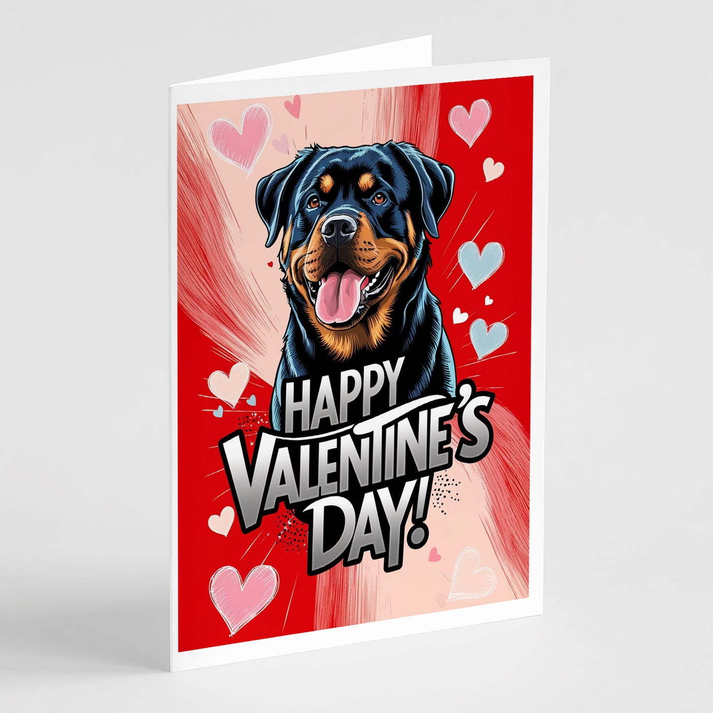 Buy this Rottweiler Happy Valentine's Day Greeting Cards Pack of 8