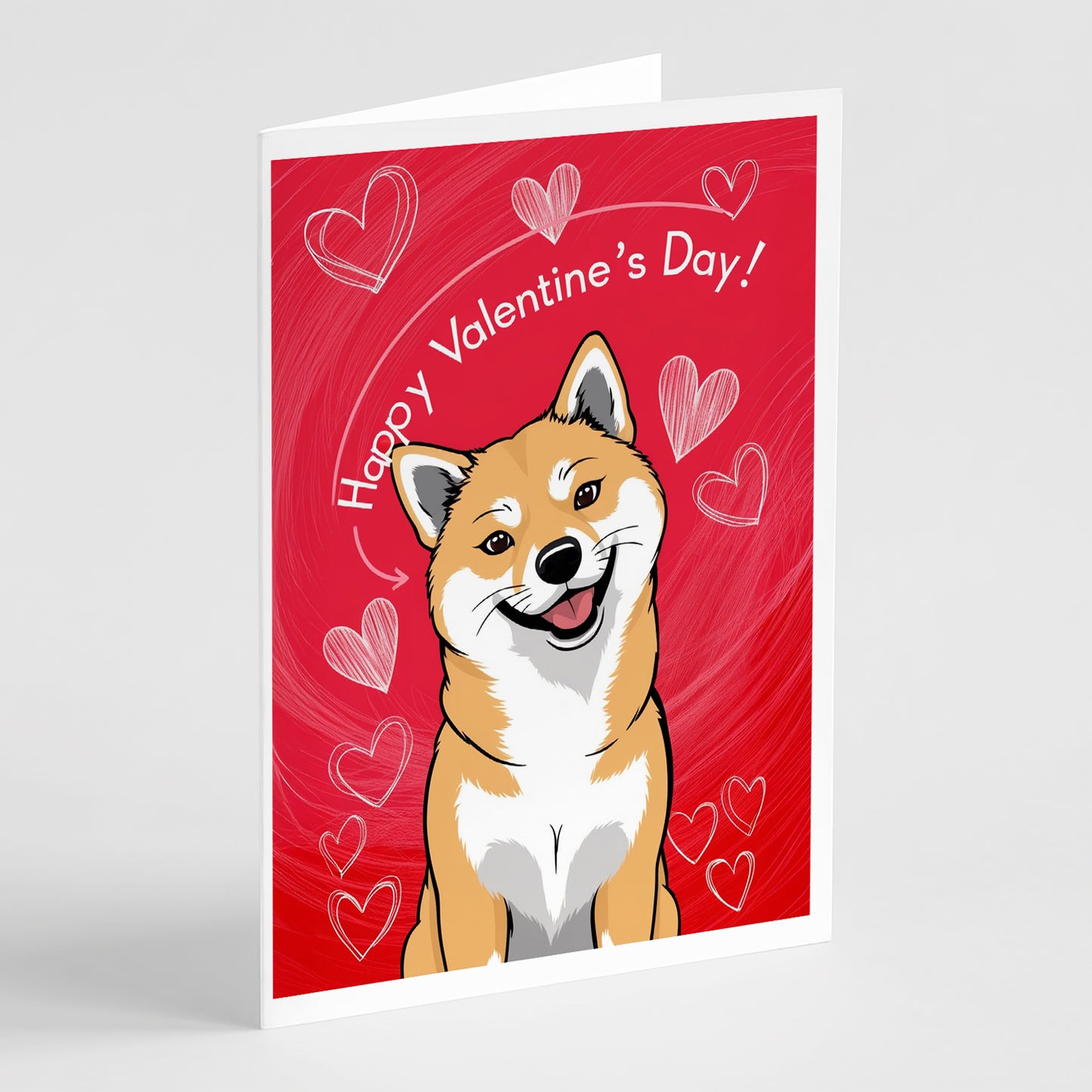 Buy this Shiba Inu Happy Valentine's Day Greeting Cards Pack of 8