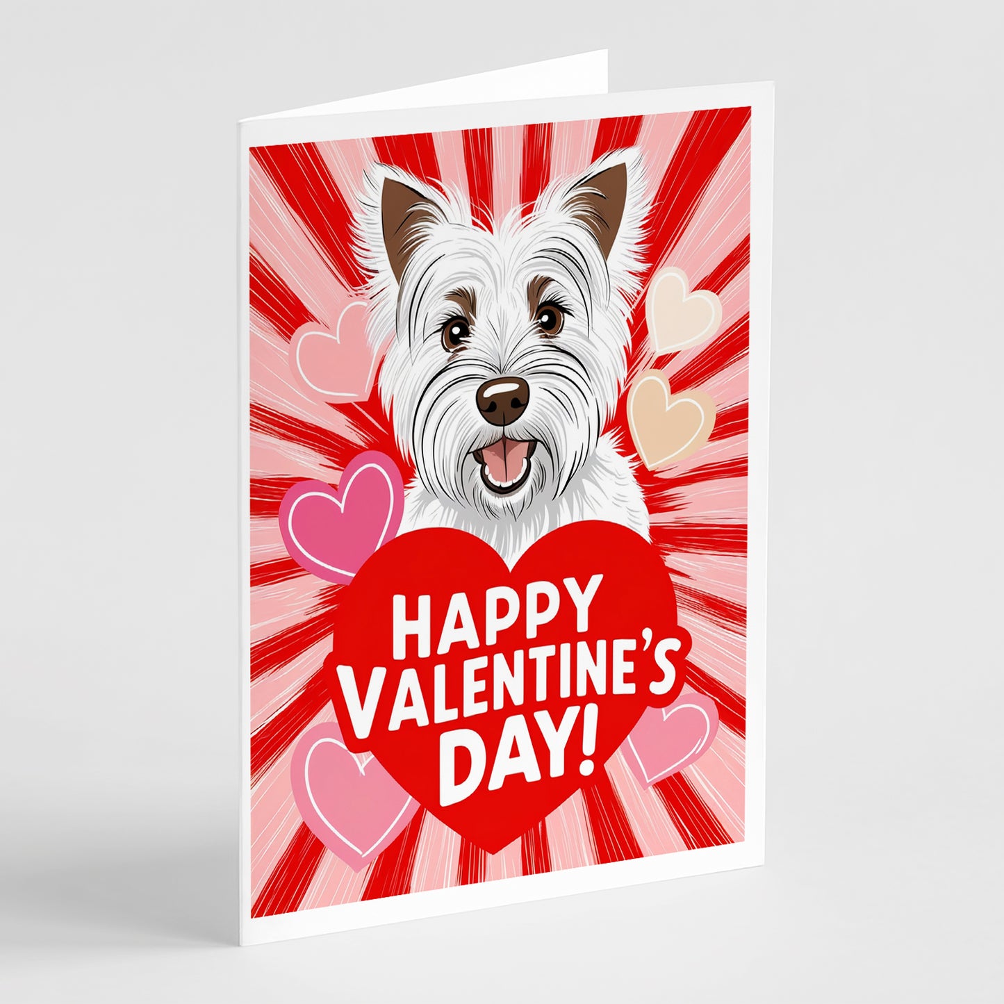 Buy this Westie Happy Valentine's Day Greeting Cards Pack of 8