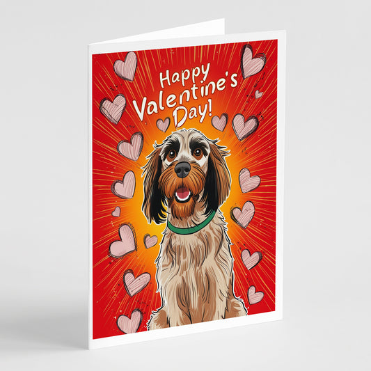 Buy this Wirehaired Pointing Griffon Happy Valentine's Day Greeting Cards Pack of 8