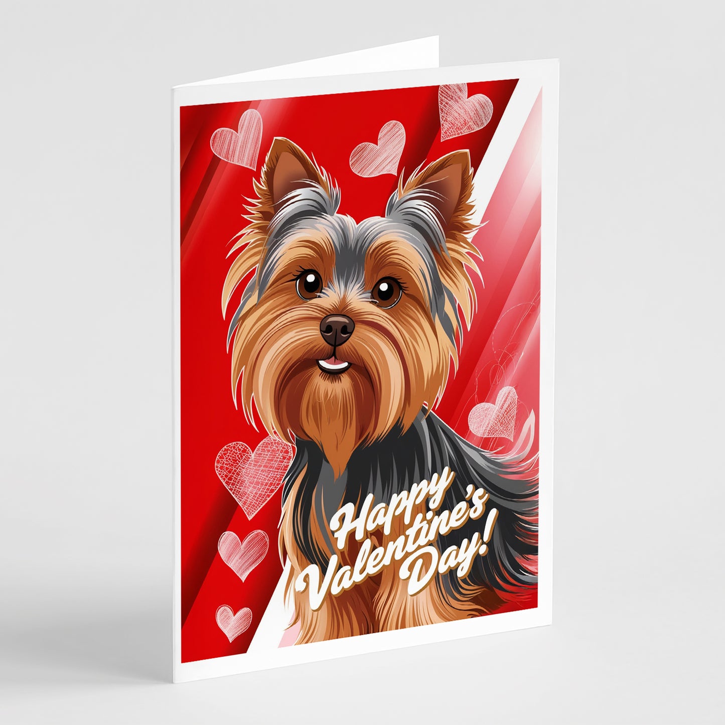 Buy this Yorkshire Terrier Happy Valentine's Day Greeting Cards Pack of 8