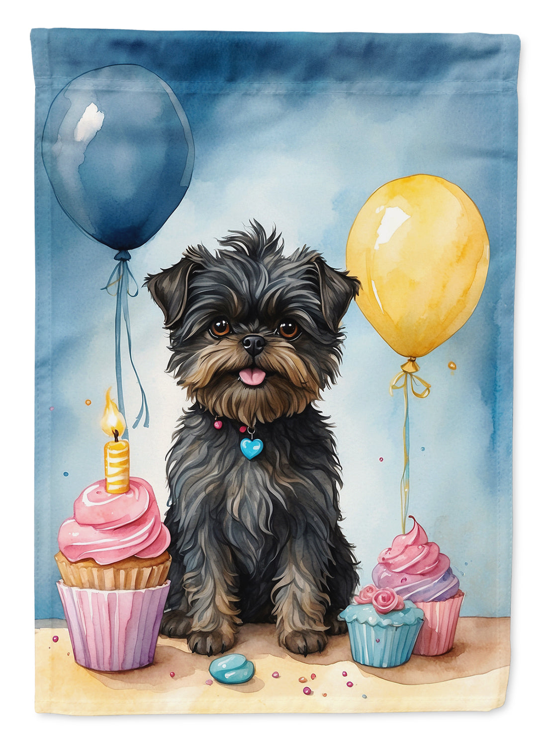 Buy this Affenpinscher Happy Birthday Garden Flag