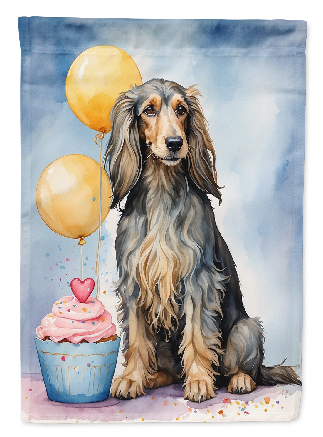 Buy this Afghan Hound Happy Birthday Garden Flag