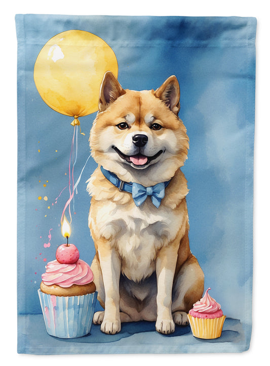 Buy this Akita Happy Birthday House Flag