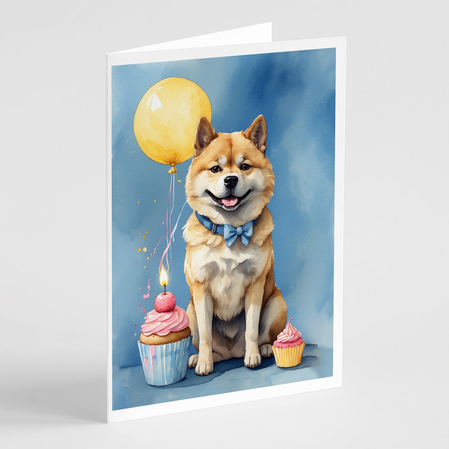 Buy this Akita Happy Birthday Greeting Cards Pack of 8