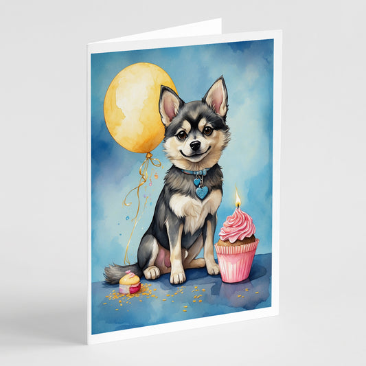 Buy this Alaskan Klee Kai Happy Birthday Greeting Cards Pack of 8