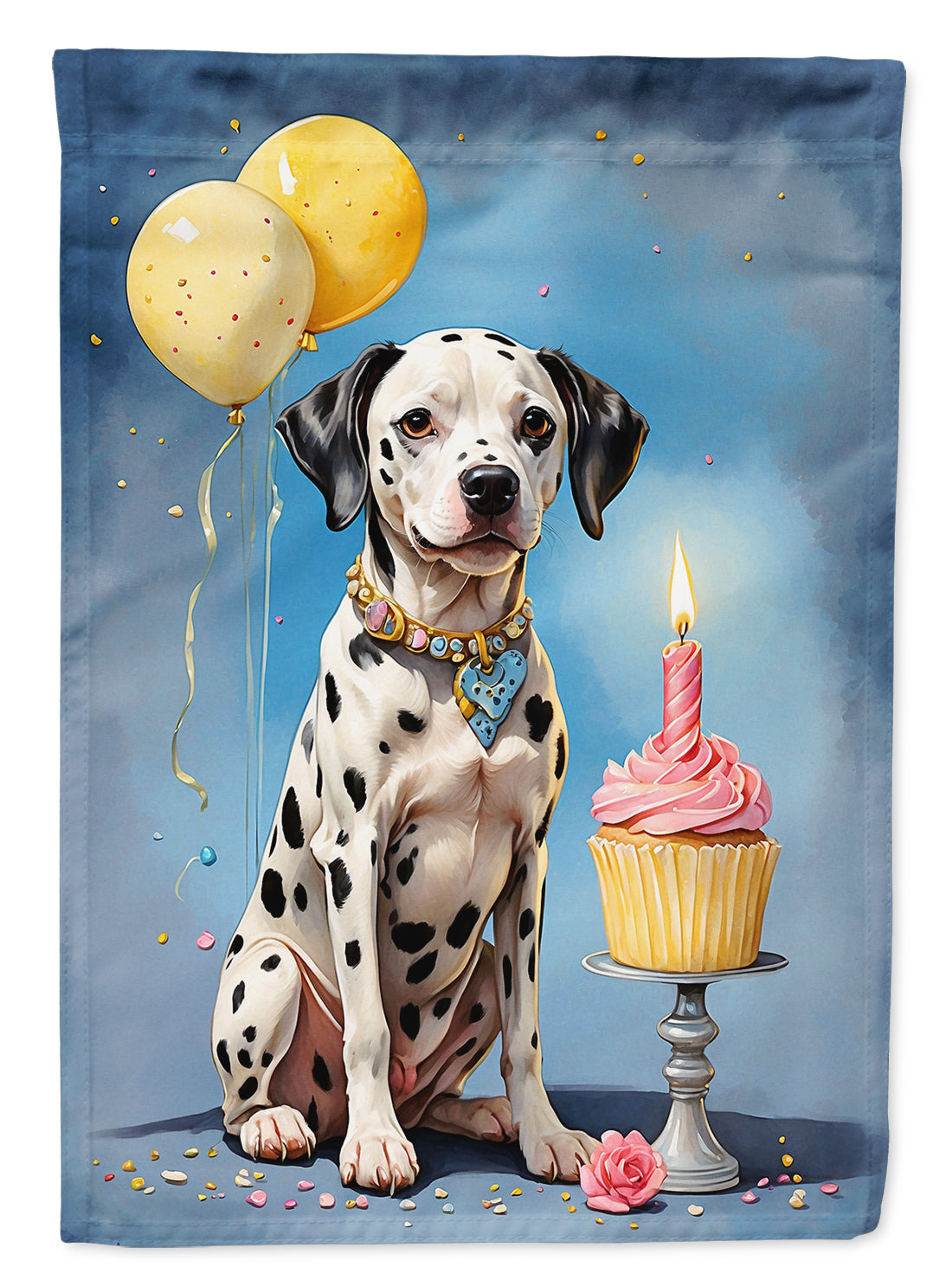 Buy this Dalmatian Happy Birthday House Flag