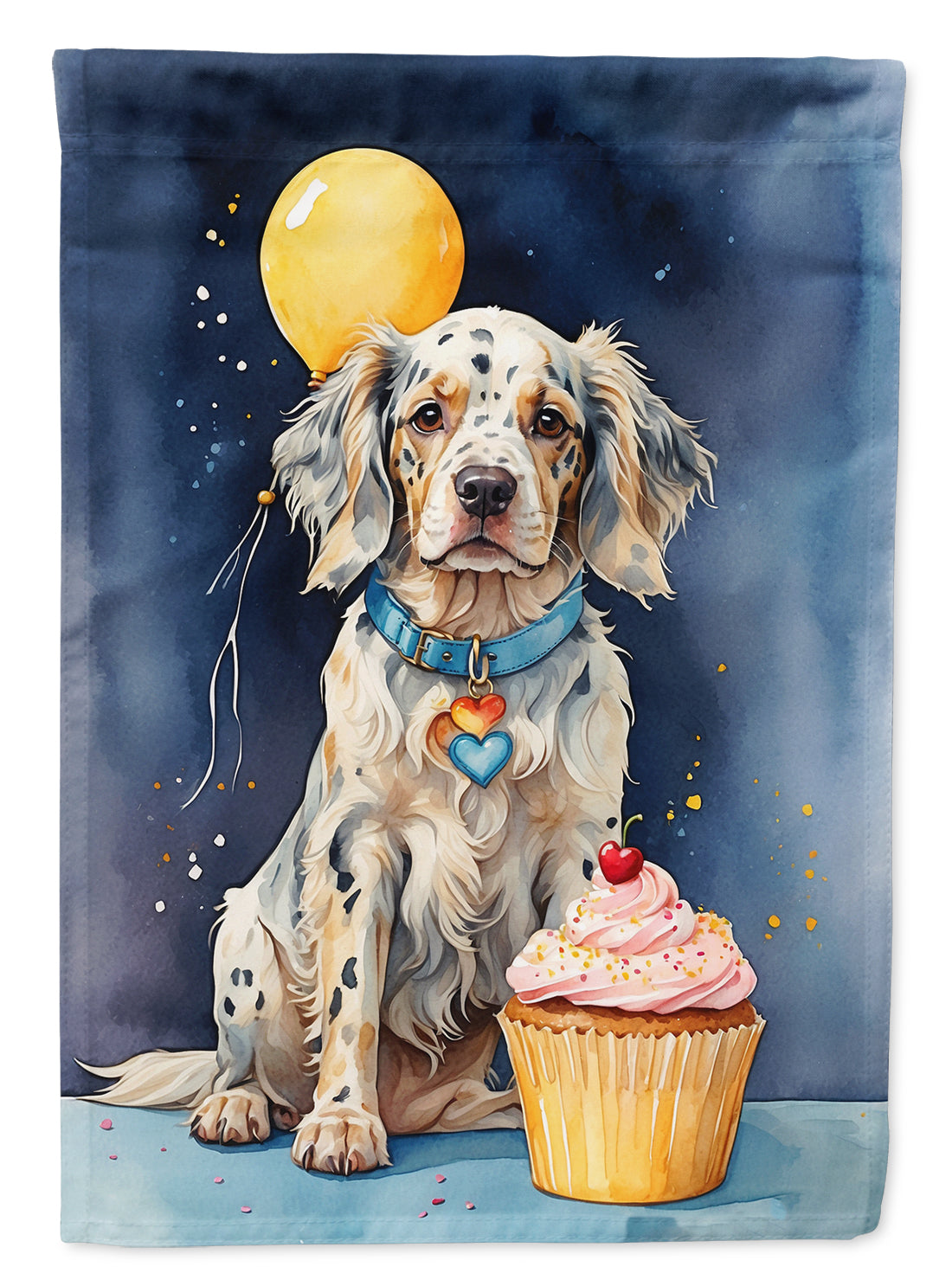 Buy this English Setter Happy Birthday Garden Flag
