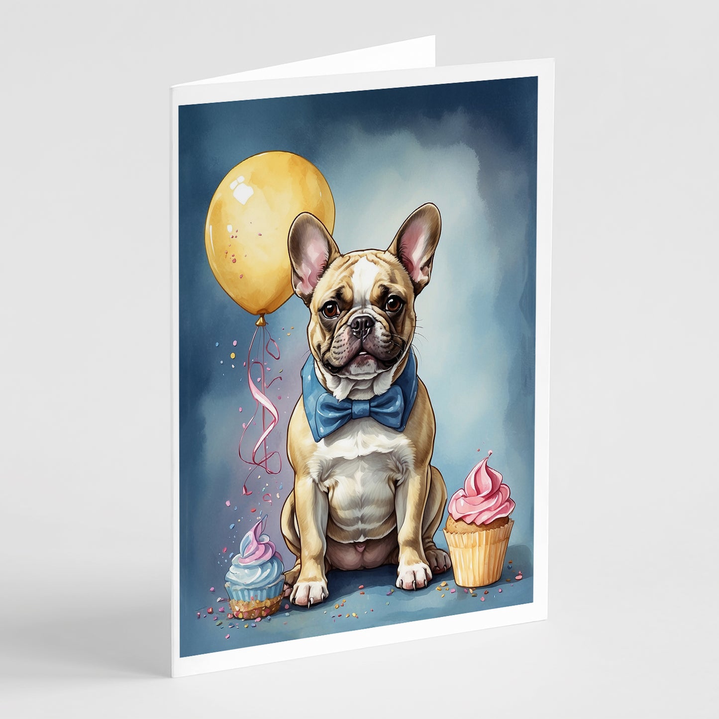 Buy this French Bulldog Happy Birthday Greeting Cards Pack of 8
