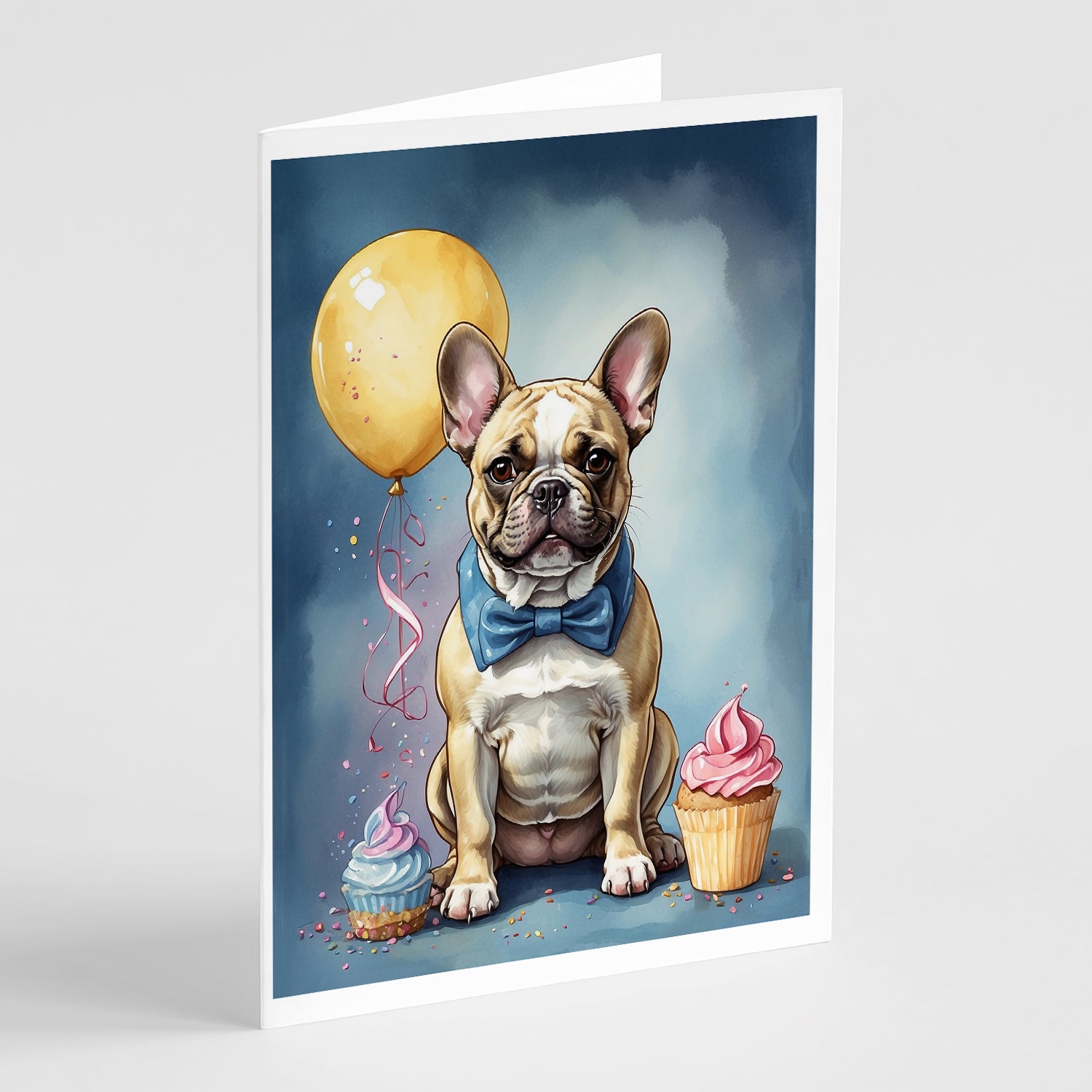 Buy this French Bulldog Happy Birthday Greeting Cards Pack of 8