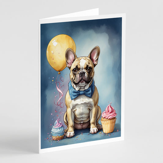Buy this French Bulldog Happy Birthday Greeting Cards Pack of 8
