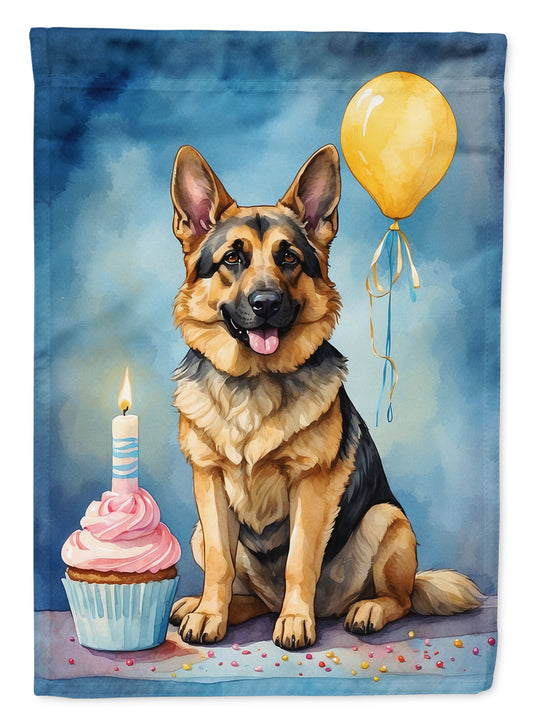 Buy this German Shepherd Happy Birthday House Flag