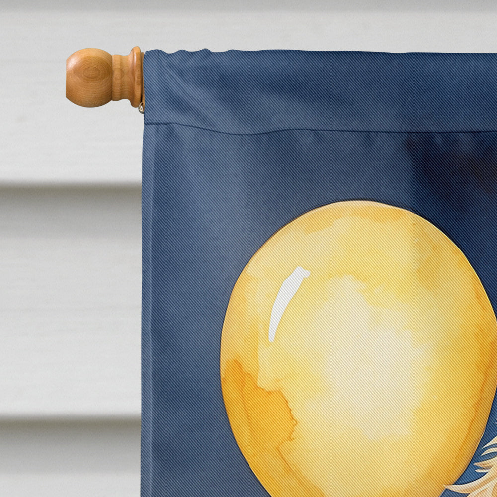 Golden Retriever Happy Birthday House Flag