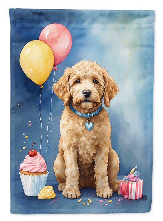 Buy this Goldendoodle Happy Birthday House Flag