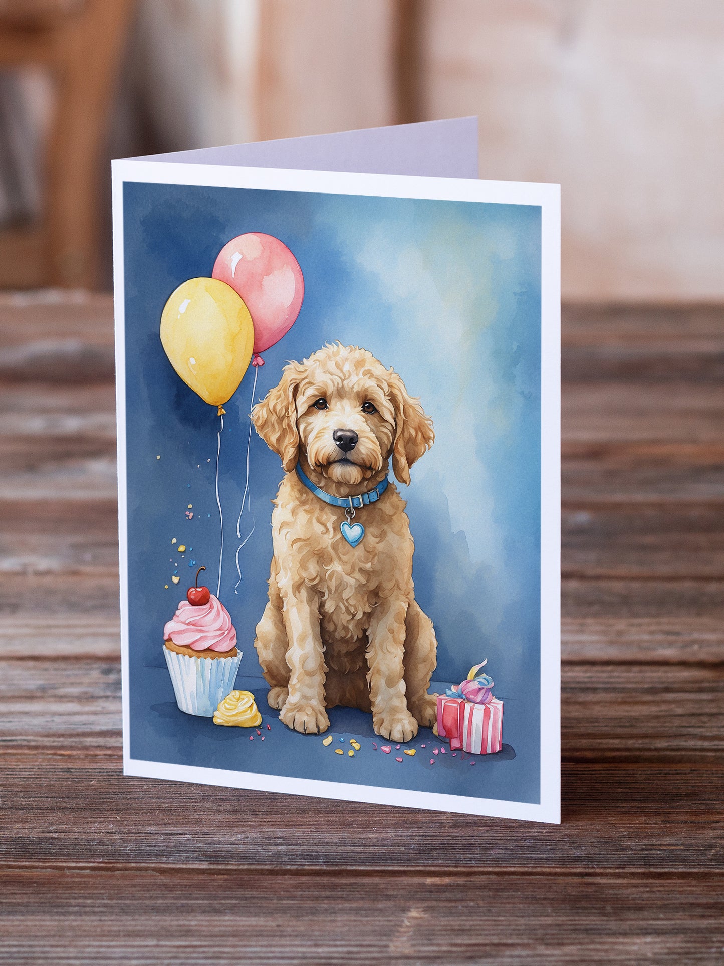 Goldendoodle Happy Birthday Greeting Cards Pack of 8