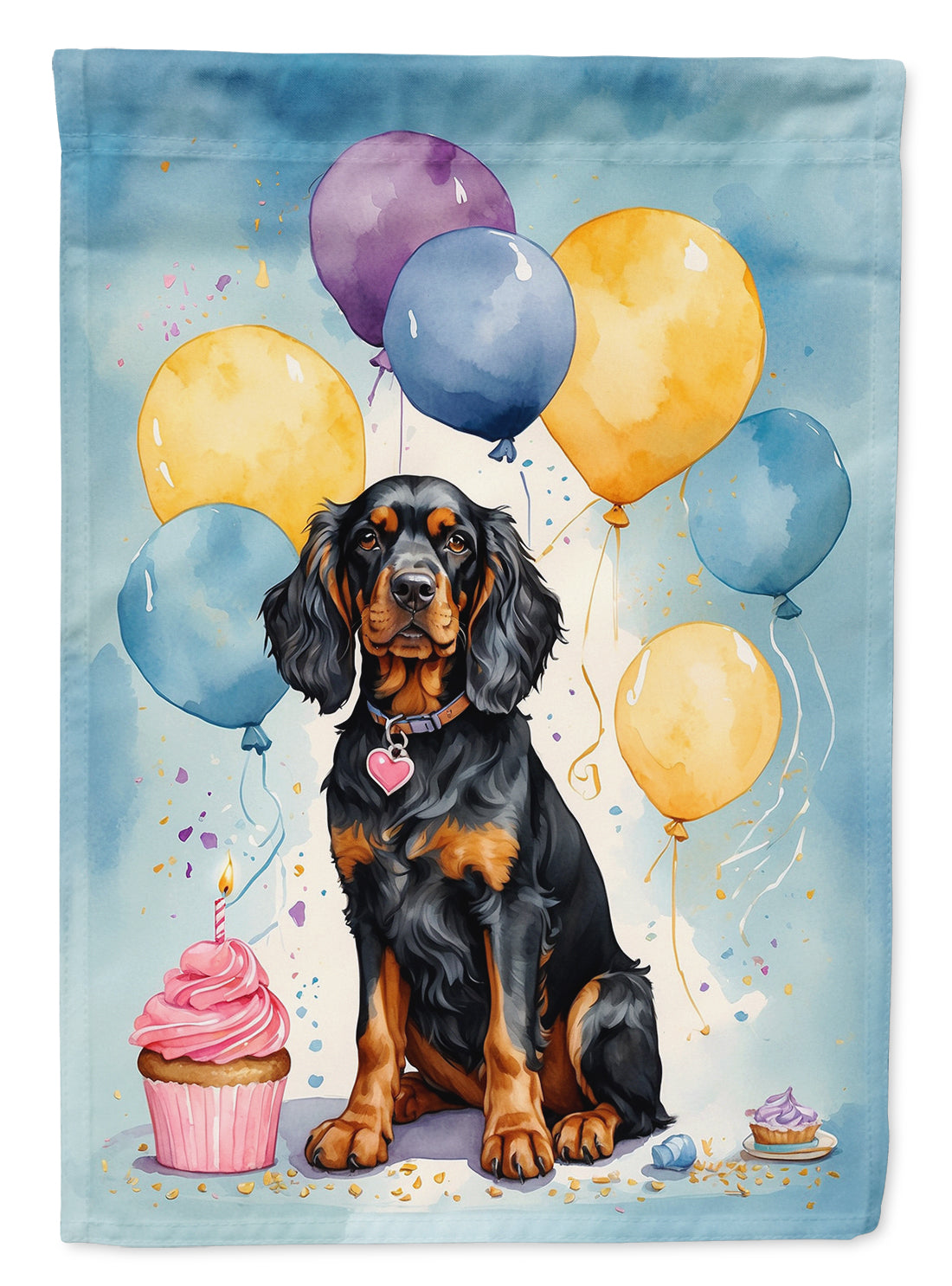 Buy this Gordon Setter Happy Birthday House Flag