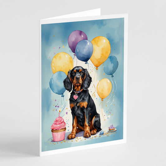 Buy this Gordon Setter Happy Birthday Greeting Cards Pack of 8