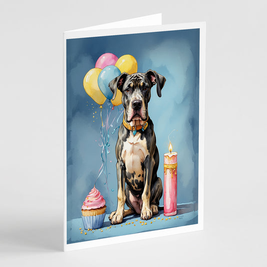 Buy this Great Dane Happy Birthday Greeting Cards Pack of 8