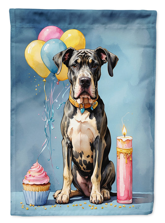 Buy this Great Dane Happy Birthday Garden Flag