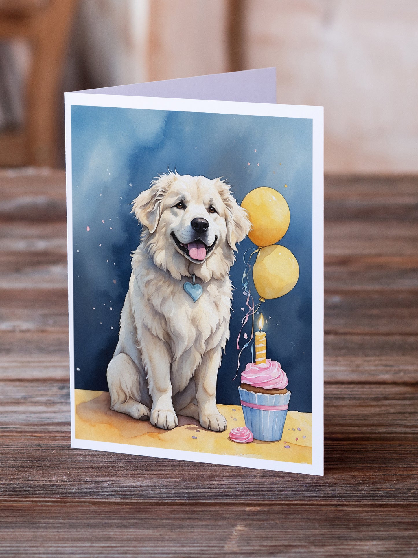Great Pyrenees Happy Birthday Greeting Cards Pack of 8