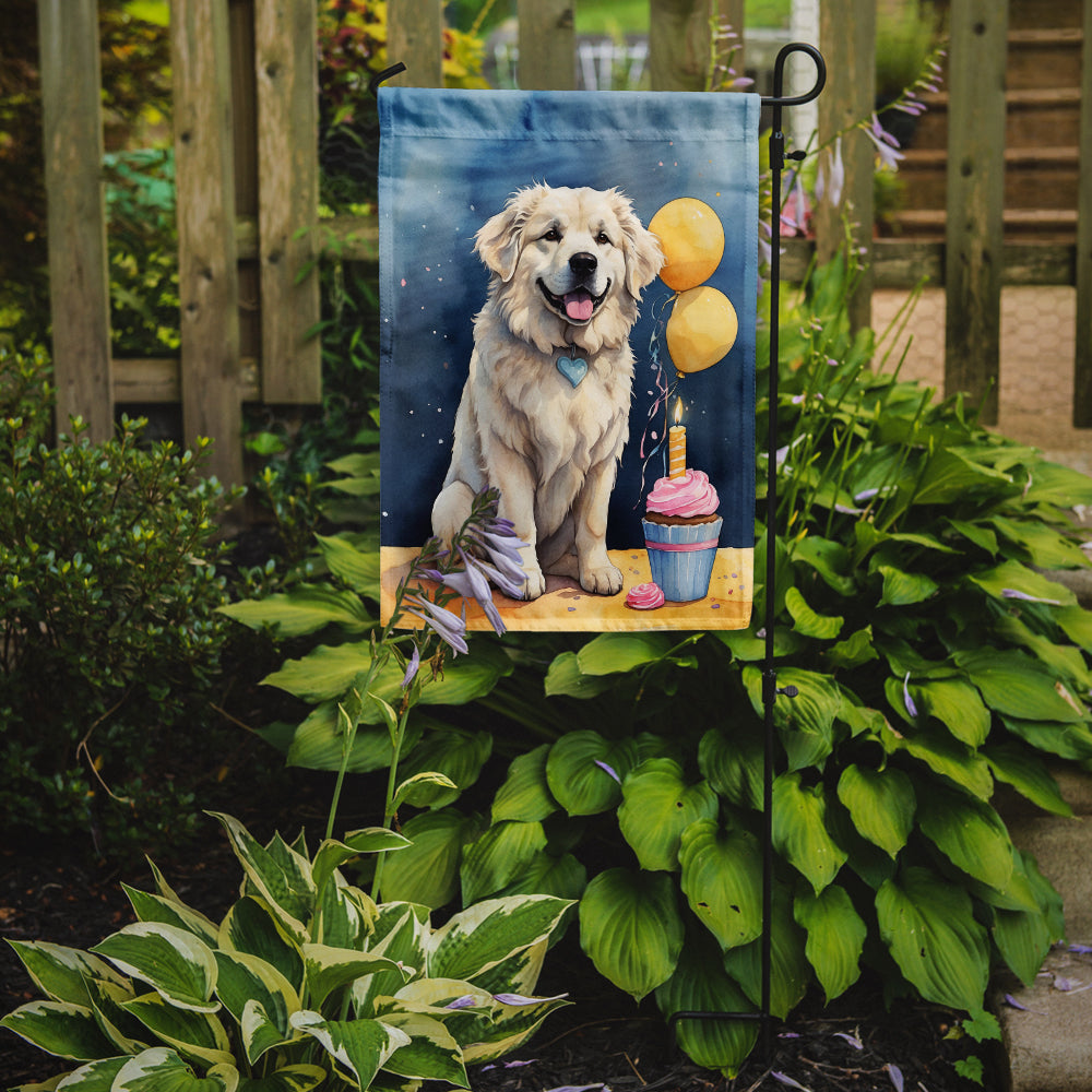Great Pyrenees Happy Birthday Garden Flag