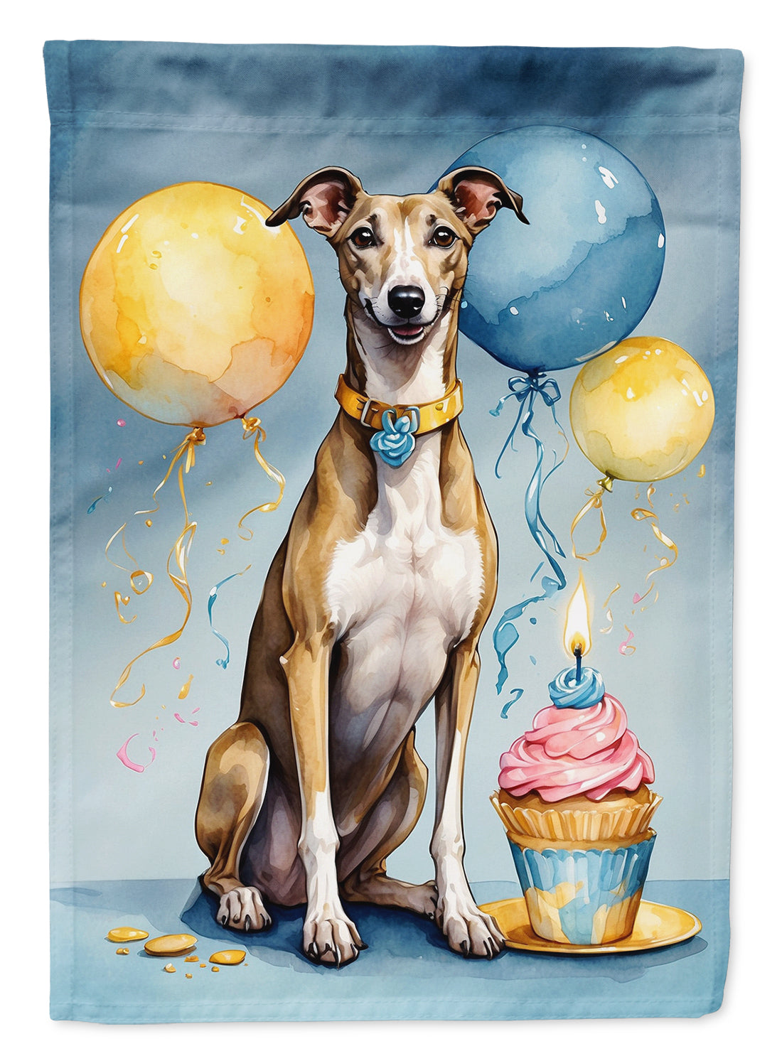 Buy this Greyhound Happy Birthday House Flag