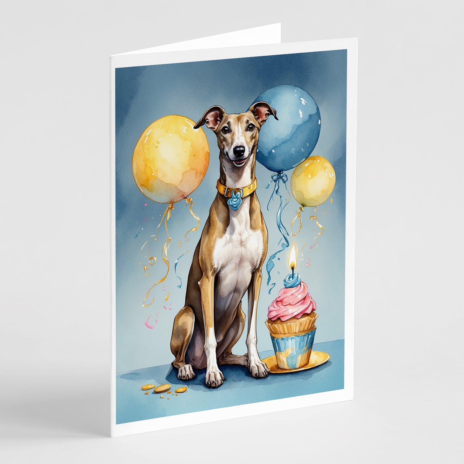 Buy this Greyhound Happy Birthday Greeting Cards Pack of 8