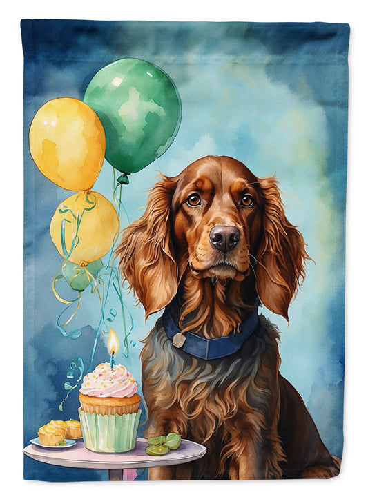 Buy this Irish Setter Happy Birthday Garden Flag