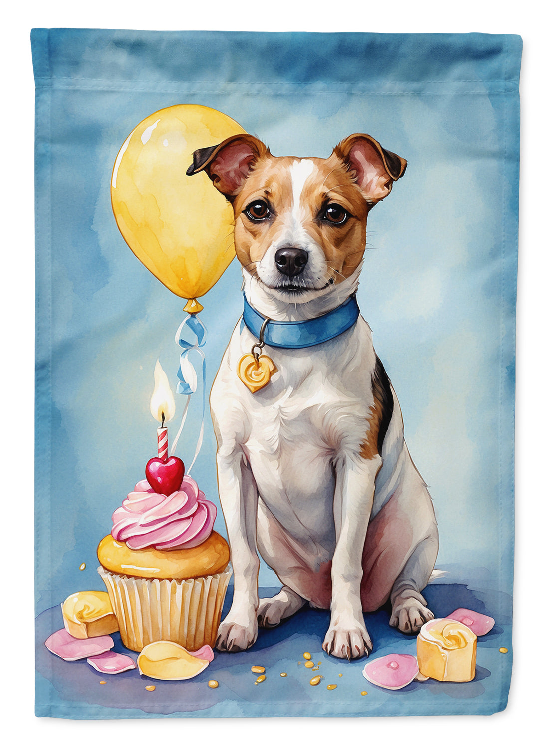 Buy this Jack Russell Terrier Happy Birthday House Flag