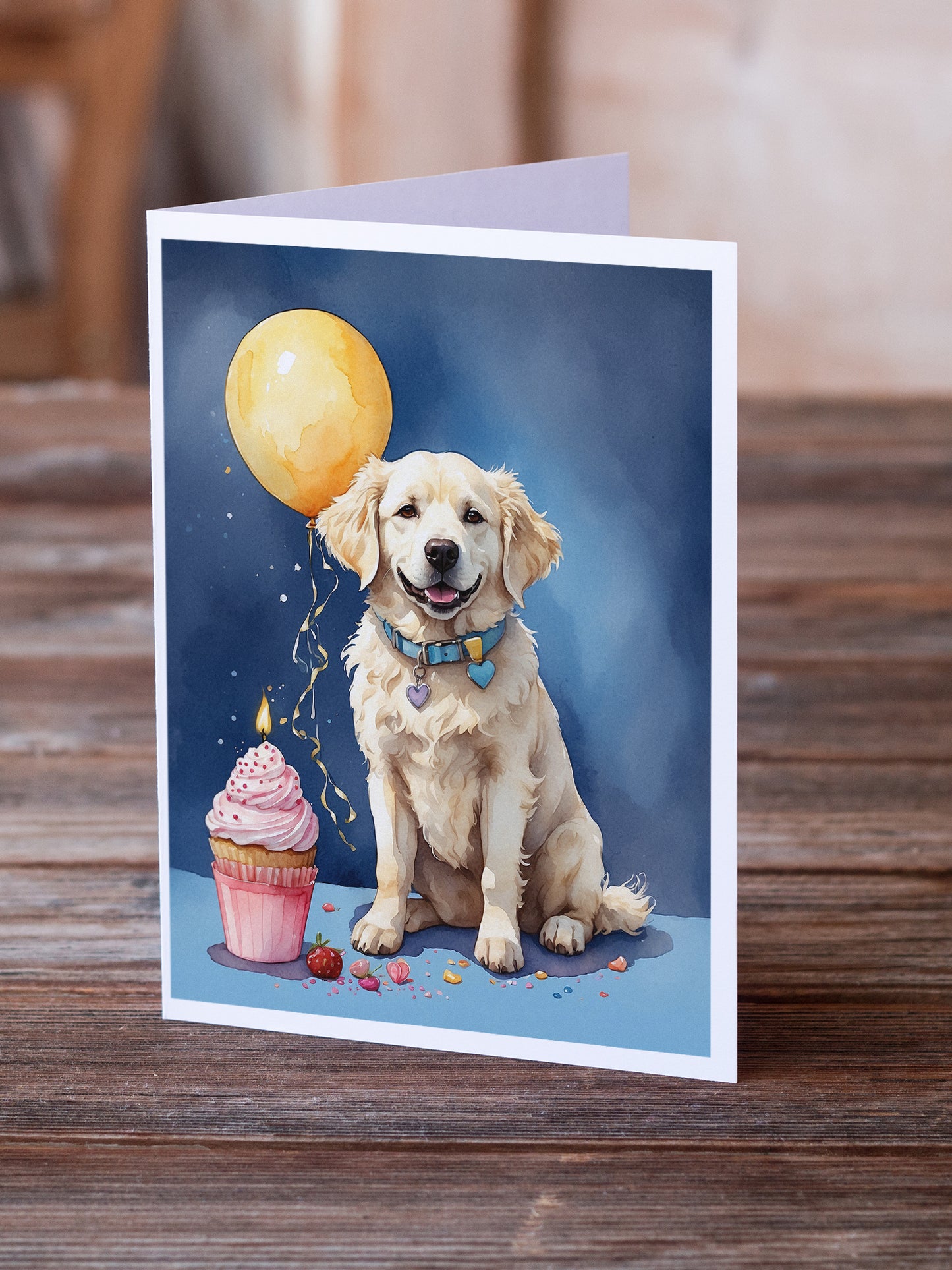 Kuvasz Happy Birthday Greeting Cards Pack of 8