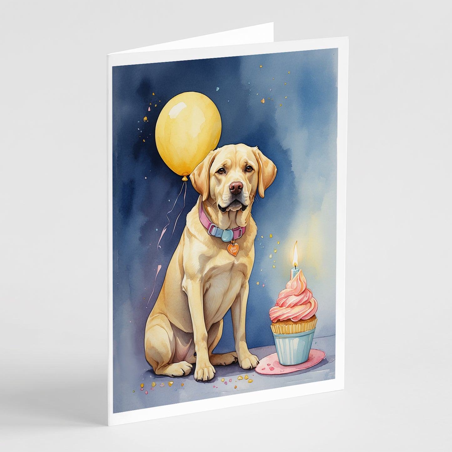 Buy this Yellow Labrador Retriever Happy Birthday Greeting Cards Pack of 8