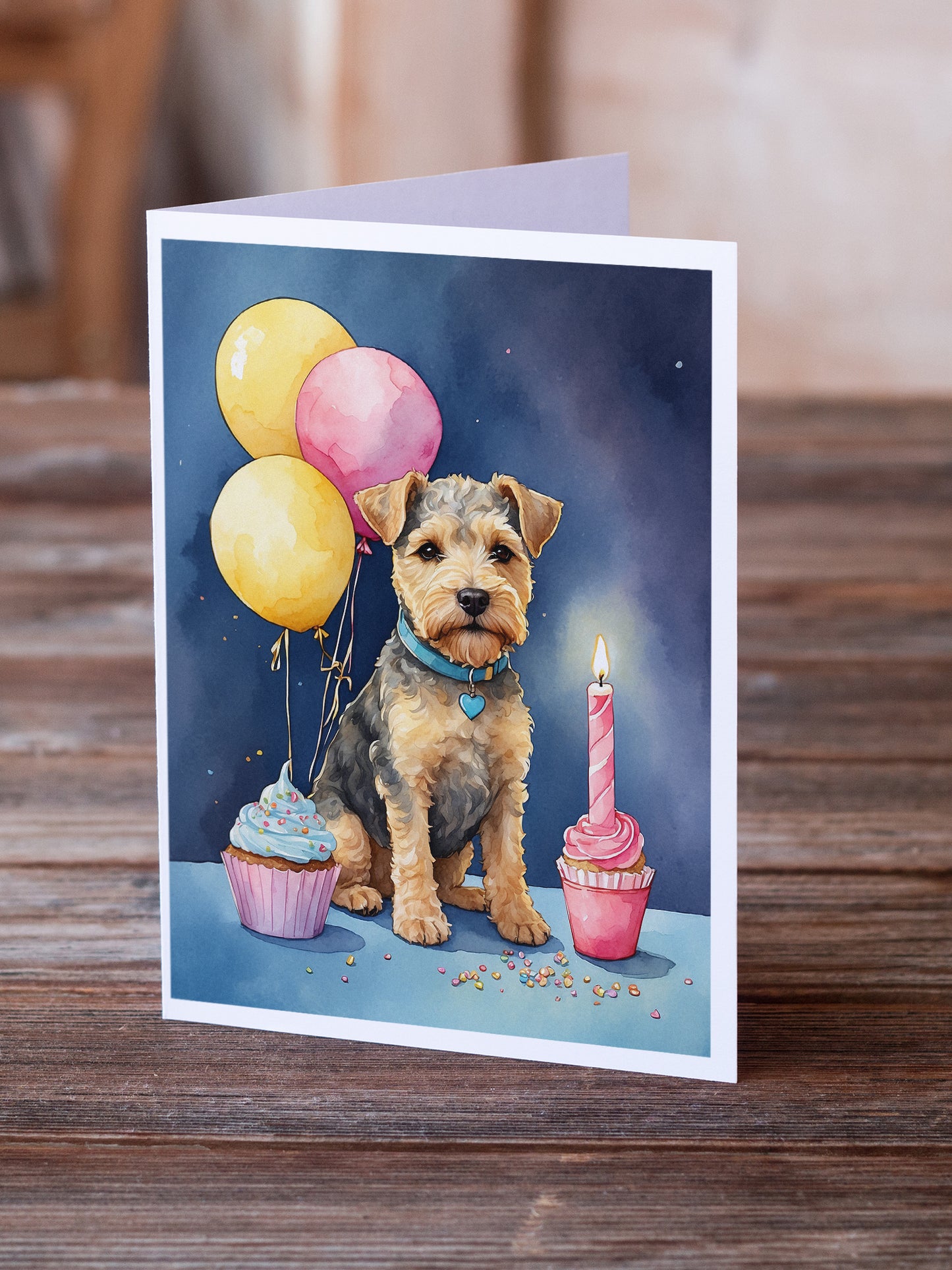 Lakeland Terrier Happy Birthday Greeting Cards Pack of 8