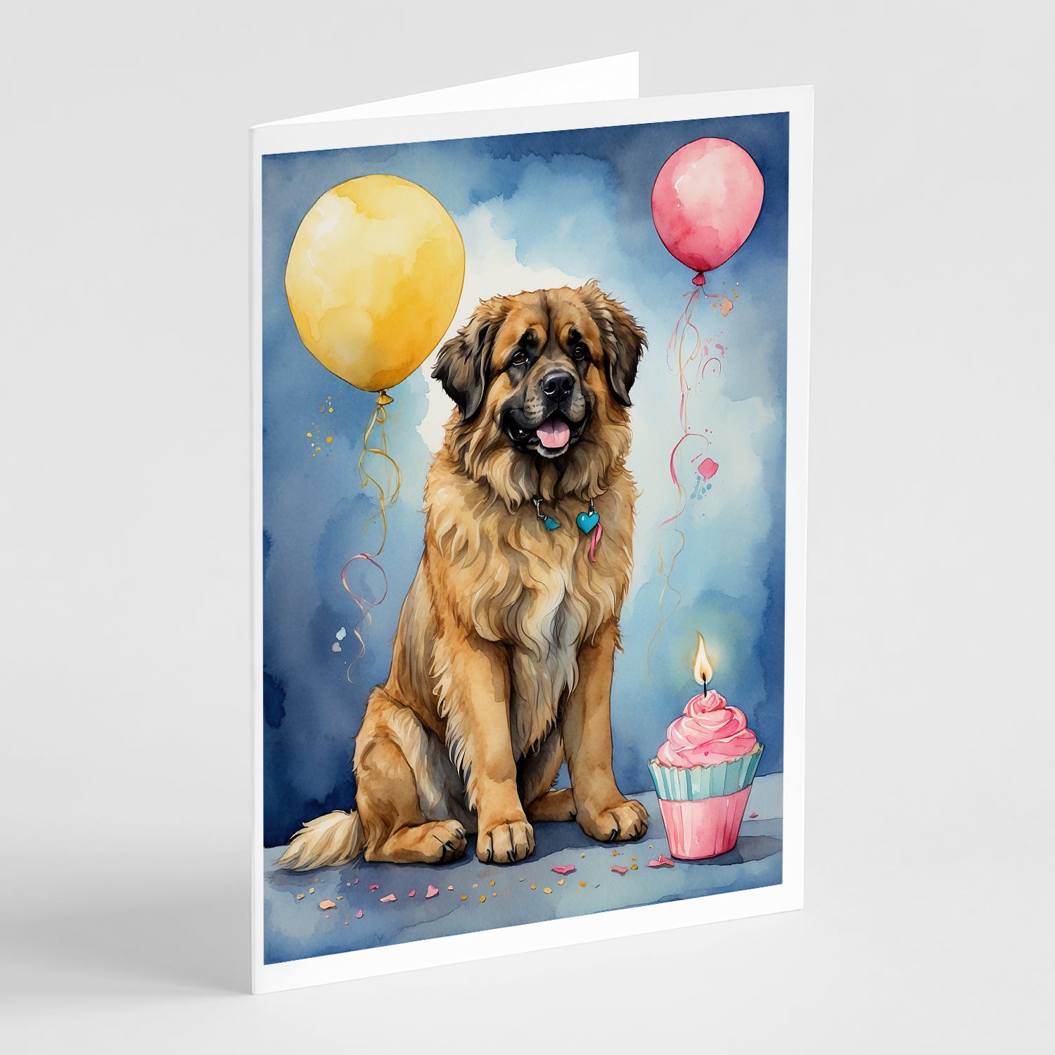 Buy this Leonberger Happy Birthday Greeting Cards Pack of 8