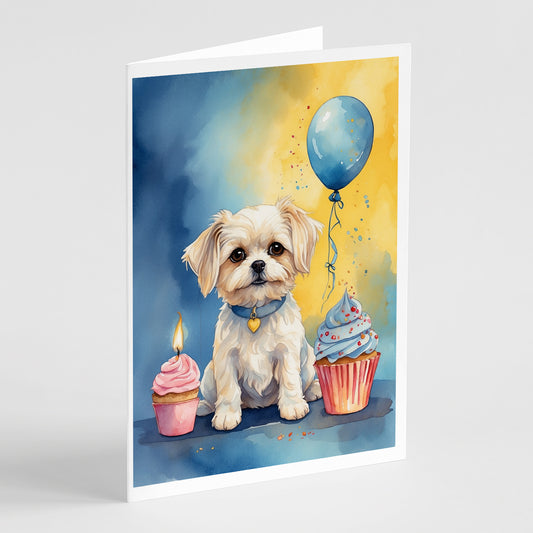 Buy this Maltese Happy Birthday Greeting Cards Pack of 8