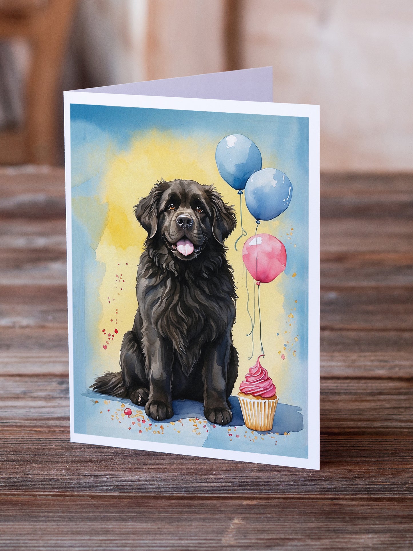Newfoundland Happy Birthday Greeting Cards Pack of 8