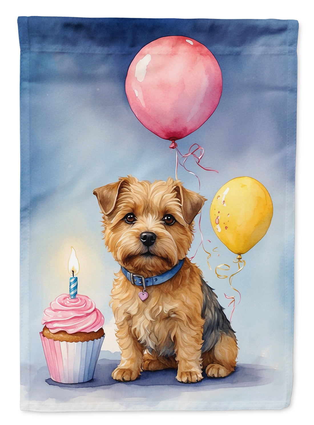 Buy this Norfolk Terrier Happy Birthday House Flag