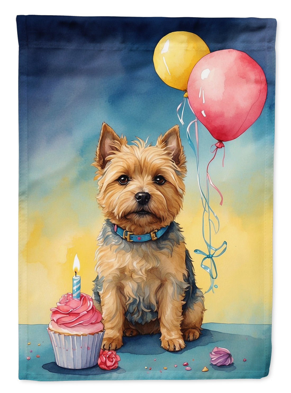Buy this Norwich Terrier Happy Birthday House Flag