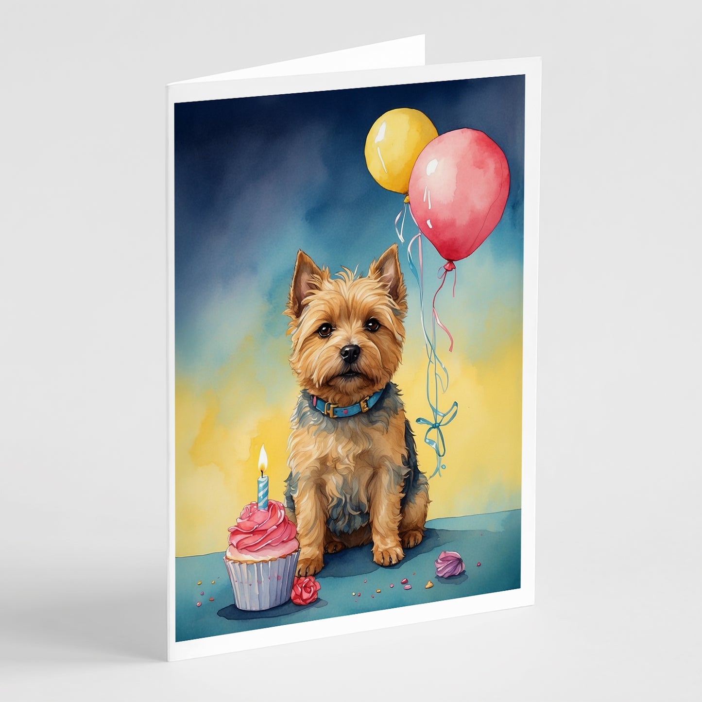 Buy this Norwich Terrier Happy Birthday Greeting Cards Pack of 8