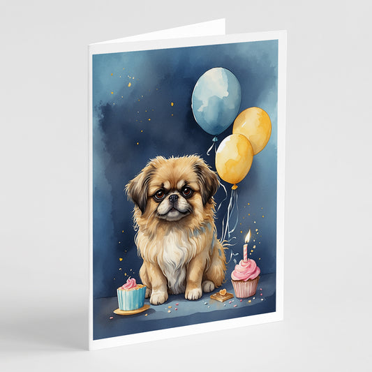 Buy this Pekingese Happy Birthday Greeting Cards Pack of 8