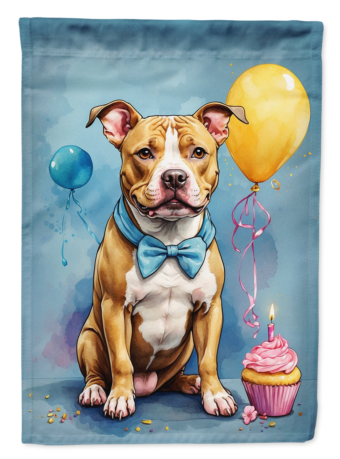 Buy this Pit Bull Terrier Happy Birthday House Flag