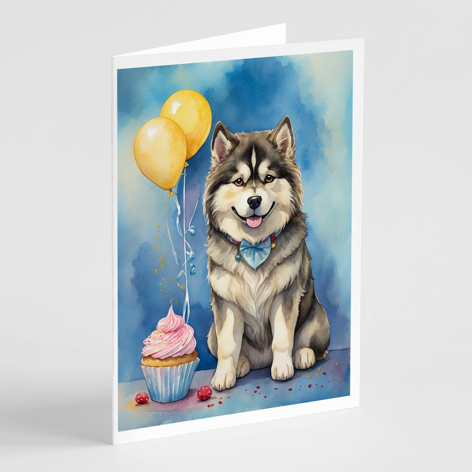 Buy this Alaskan Malamute Happy Birthday Greeting Cards Pack of 8