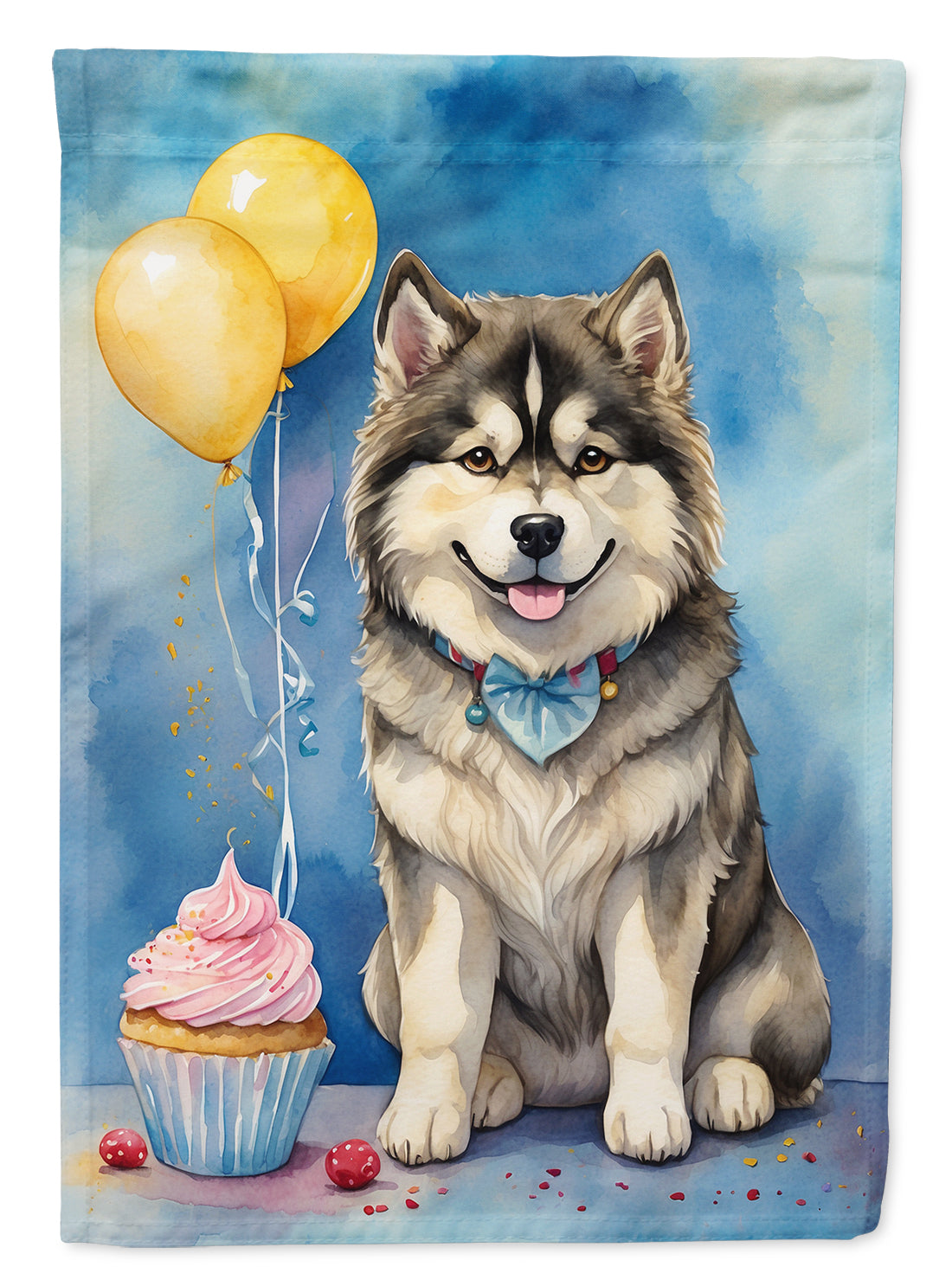 Buy this Alaskan Malamute Happy Birthday Garden Flag